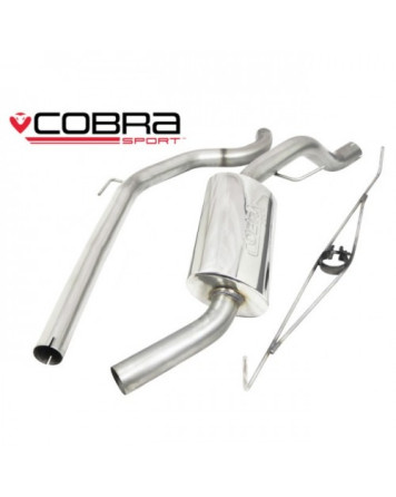 Vauxhall Corsa D VXR 07-09 Cobra Sport Cat Back System (Non-Resonated)
